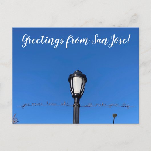 World2Celebrate: Groeten uit San Jose! Briefkaart (Voorkant)