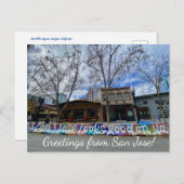 World2Celebrate: Groeten uit San Jose! Briefkaart (Voorkant / Achterkant)