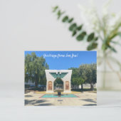 World2Celebrate: Groeten uit San Jose! Briefkaart (Staand voorkant)
