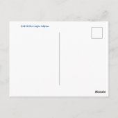 World2Celebrate: Groeten uit San Jose! Briefkaart (Achterkant)