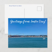 World2Celebrate: Groeten uit Santa Cruz! Briefkaart (Voorkant / Achterkant)
