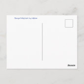 World2Celebrate: Groeten uit Santa Cruz! Briefkaart (Achterkant)