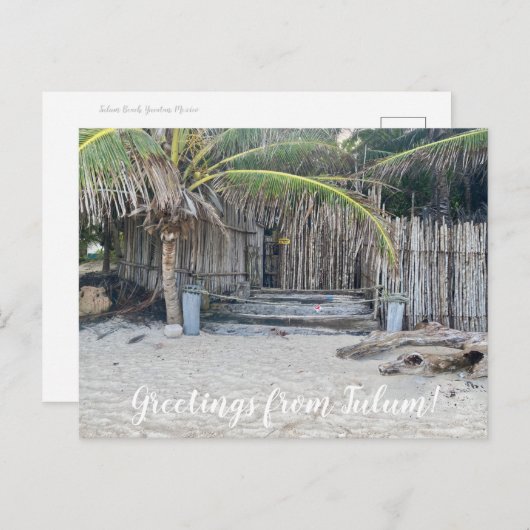 World2Celebrate: Groeten uit Tulum! Briefkaart (Voorkant / Achterkant)
