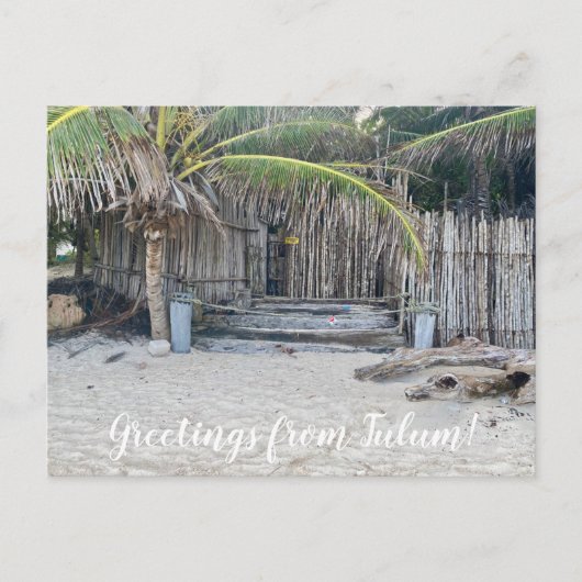 World2Celebrate: Groeten uit Tulum! Briefkaart (Voorkant)