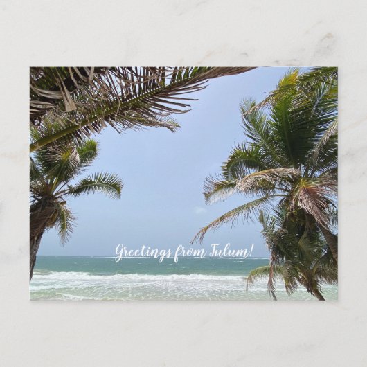 World2Celebrate: Groeten uit Tulum! Briefkaart (Voorkant)