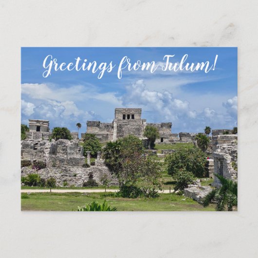 World2Celebrate: Groeten uit Tulum! Briefkaart (Voorkant)