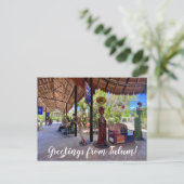 World2Celebrate: Groeten uit Tulum! Briefkaart (Staand voorkant)