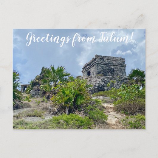 World2Celebrate: Groeten uit Tulum! Briefkaart (Voorkant)