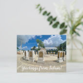 World2Celebrate: Groeten uit Tulum! Briefkaart (Staand voorkant)