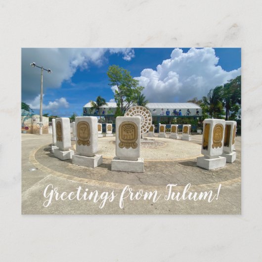 World2Celebrate: Groeten uit Tulum! Briefkaart (Voorkant)
