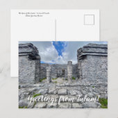 World2Celebrate: Groeten uit Tulum! Briefkaart (Voorkant / Achterkant)