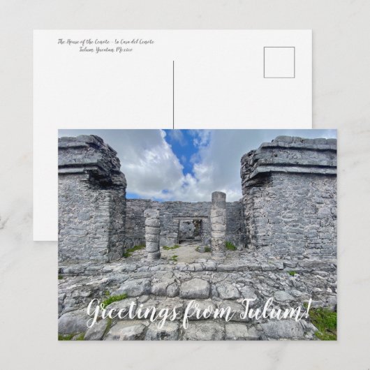 World2Celebrate: Groeten uit Tulum! Briefkaart (Voorkant / Achterkant)