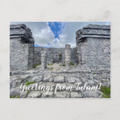 World2Celebrate: Groeten uit Tulum! Briefkaart (Voorkant)