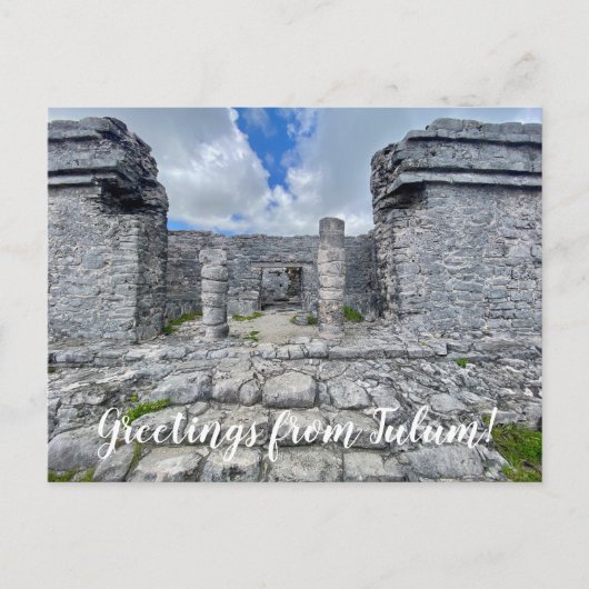 World2Celebrate: Groeten uit Tulum! Briefkaart (Voorkant)