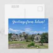 World2Celebrate: Groeten uit Tulum! Briefkaart (Voorkant / Achterkant)