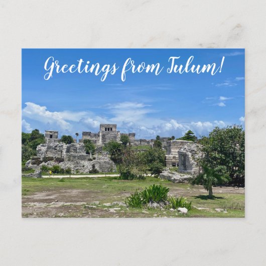 World2Celebrate: Groeten uit Tulum! Briefkaart (Voorkant)