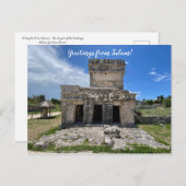 World2Celebrate: Groeten uit Tulum! Briefkaart (Voorkant / Achterkant)