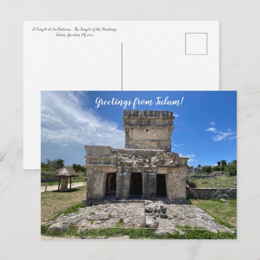 World2Celebrate: Groeten uit Tulum! Briefkaart (Voorkant / Achterkant)