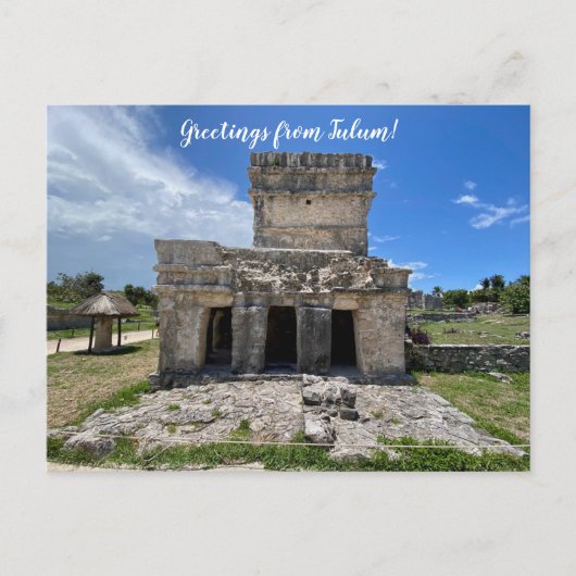 World2Celebrate: Groeten uit Tulum! Briefkaart (Voorkant)