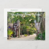 World2Celebrate: Groeten uit Tulum! Briefkaart (Voorkant / Achterkant)