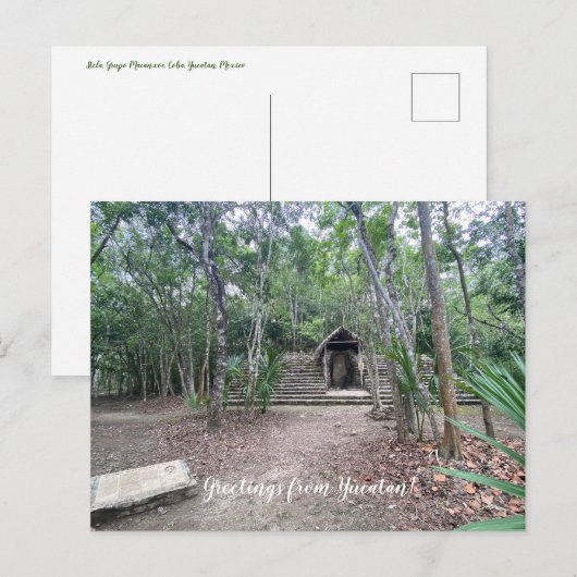 World2Celebrate: Groeten van Yucatán! Briefkaart (Voorkant / Achterkant)