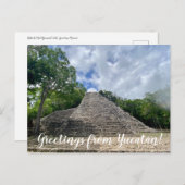 World2Celebrate: Groeten van Yucatán! Briefkaart (Voorkant / Achterkant)