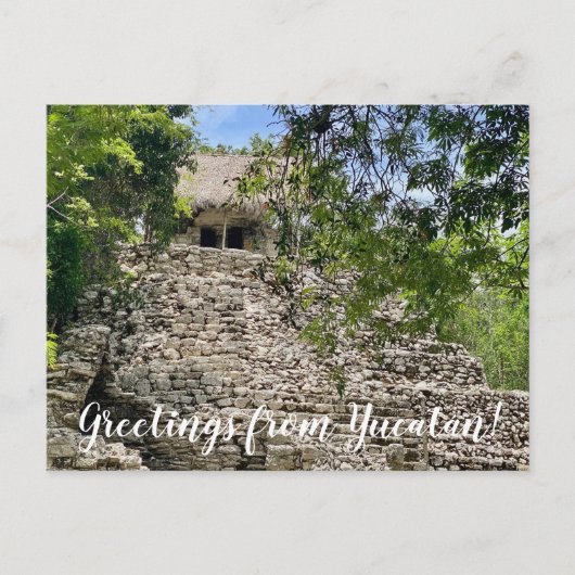 World2Celebrate: Groeten van Yucatán! Briefkaart (Voorkant)