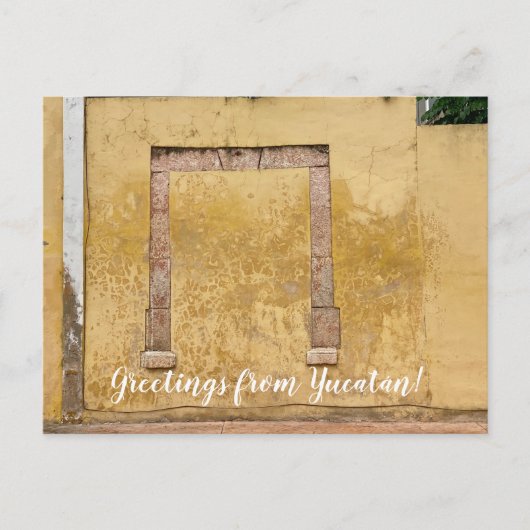 World2Celebrate: Groeten van Yucatán Briefkaart (Voorkant)