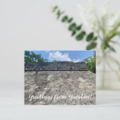 World2Celebrate: Groeten van Yucatán! Briefkaart (Staand voorkant)