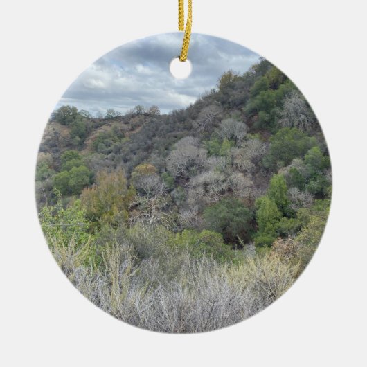 World2Celebrate: Halloween Ghost Trees Keramisch Ornament (Voorkant)