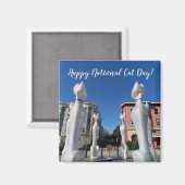 World2Celebrate: Happy National Cat Day! Magneet (Voorkant / Achterkant)