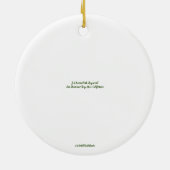 World2Celebrate: Hayward, CA Keramisch Ornament (Achterkant)