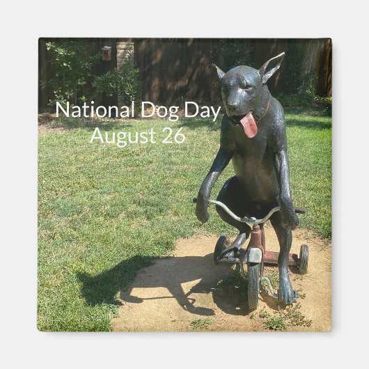 World2Celebrate: Nationale dag van de hond Magneet (Voorkant)