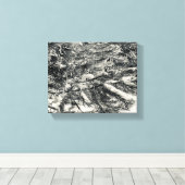 World2Celebrate: sneeuwpieken Canvas Afdruk (Insitu (Houten vloer))