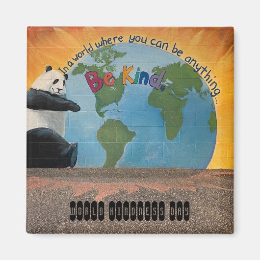 World2Celebrate: Wereldbewustzijnsdag Magneet (Voorkant)
