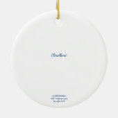 World2Celebrate: wolkenboog Keramisch Ornament (Achterkant)