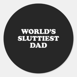 World39s slettste papa grappige vaders dag voor pa ronde sticker