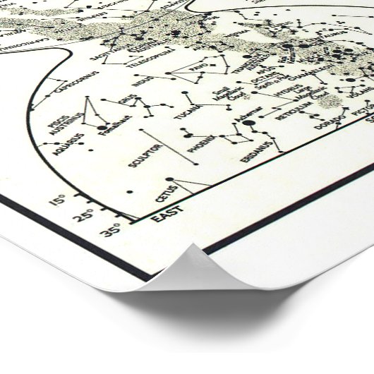 " World: 1970 The Heavens MAP ... Poster (Hoek)