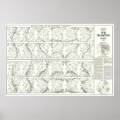 " World: 1970 The Heavens MAP ... Poster (Voorkant)