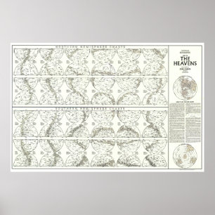 " World: 1970 The Heavens MAP ... Poster