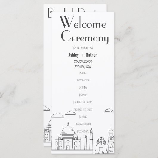 World Adventure Seven Wonder Typology Wedding (Voorkant / Achterkant)