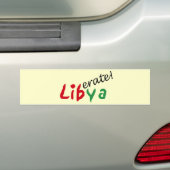World Affairs_Liberate Libya Bumpersticker (Op auto)