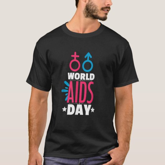 World AIDS Day HIV & AIDS Awareness Man Woman T-shirt (Voorkant)