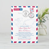 World Airmail USA & Santorini Griekenland | Bruilo Kaart (Staand voorkant)