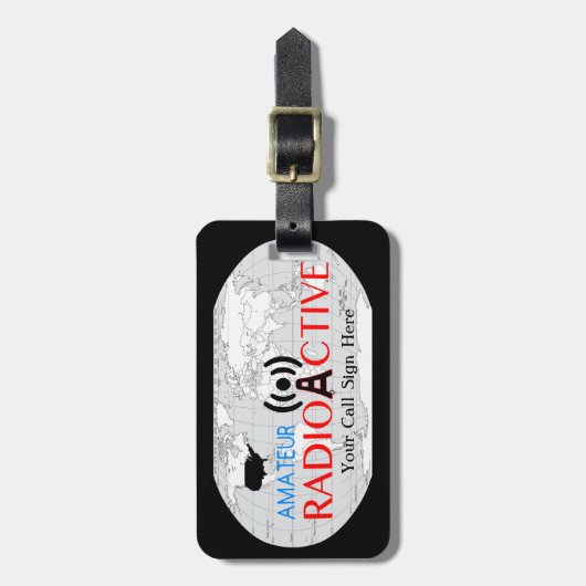 World Amateur Radio Active Bagagelabel (Voorkant verticaal)