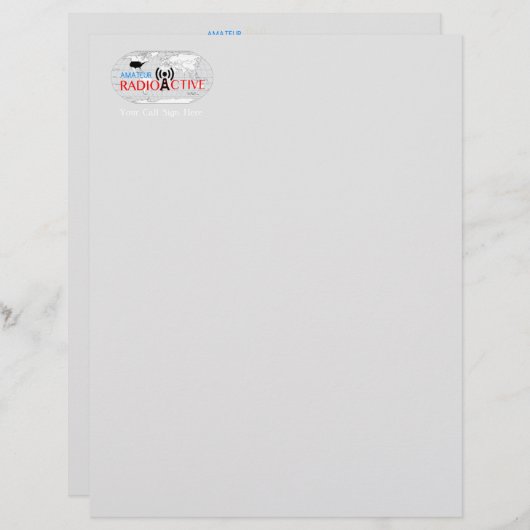 World Amateur Radio Active Briefhoofd (Voorkant / Achterkant)