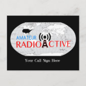 World Amateur Radio Active Briefkaart (Voorkant)