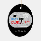 World Amateur Radio Active Keramisch Ornament (Rechts)