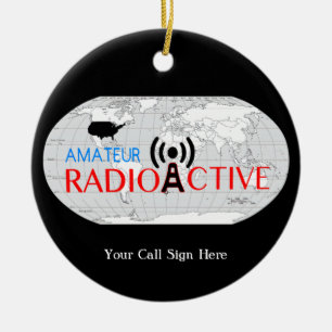 World Amateur Radio Active Keramisch Ornament