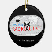 World Amateur Radio Active Keramisch Ornament (Links)